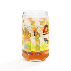 Tales from the beach Can-shaped glass