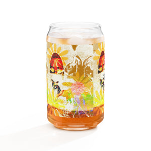 Tales from the beach Can-shaped glass